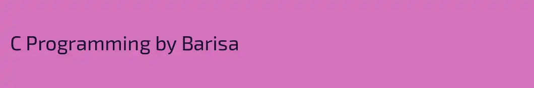 C Programming by Barisa